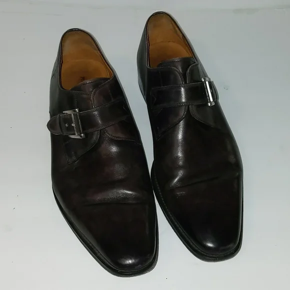 Shoes | Magnanni Mens Distressed Black Dress Shoes | Poshmark